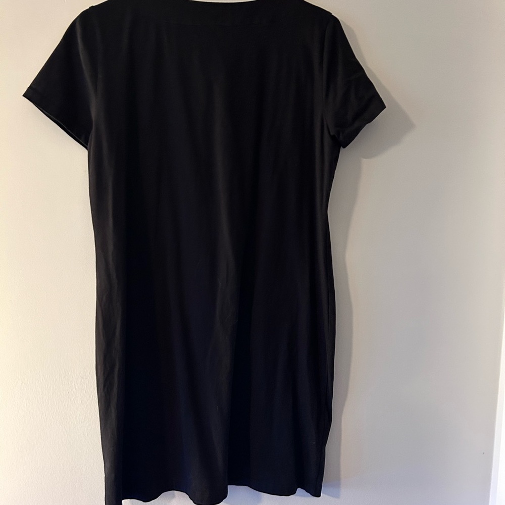 CALVIN KLEIN • Black T-Shirt Dress • - Picture 3 of 9